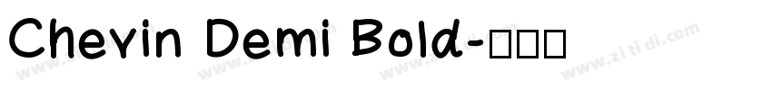 Chevin Demi Bold字体转换